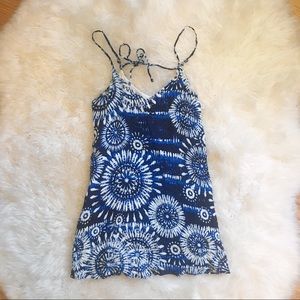 Forever 21 Blue Tie Dye Dress